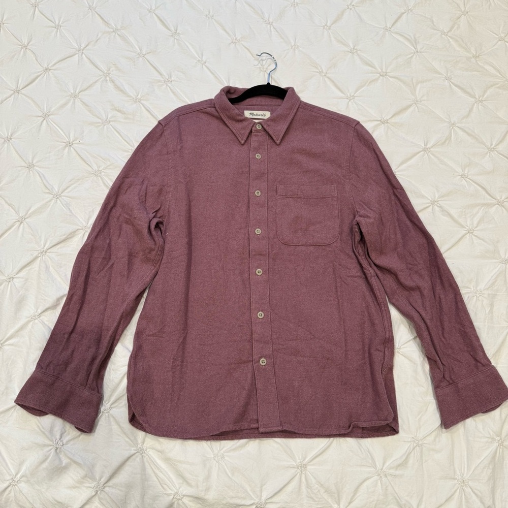 Madewell Cheerwine/Mauve Button-Up Shirt - Size M
